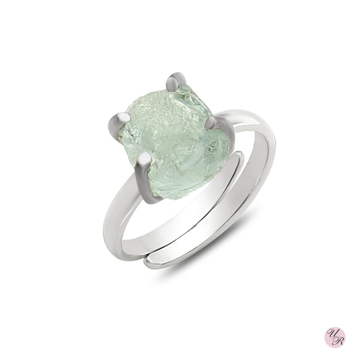 Aquamarine Rough Ring