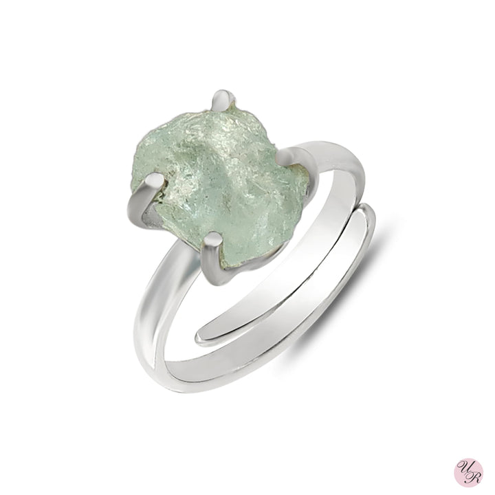 Aquamarine Rough Ring