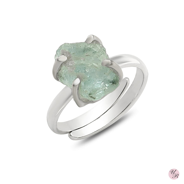 Aquamarine Rough Ring