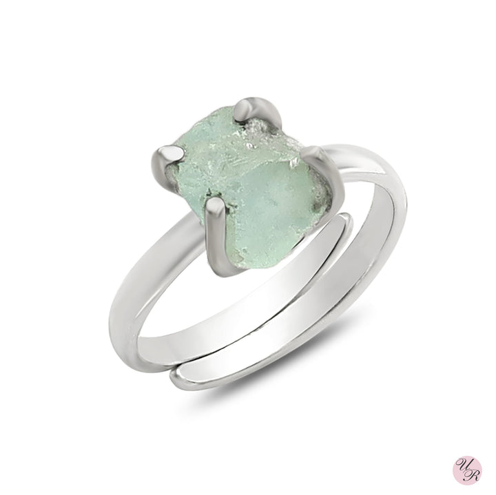 Aquamarine Rough Ring (Adj.)