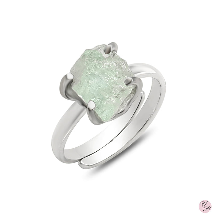 Aquamarine Rough Ring (Adj.)