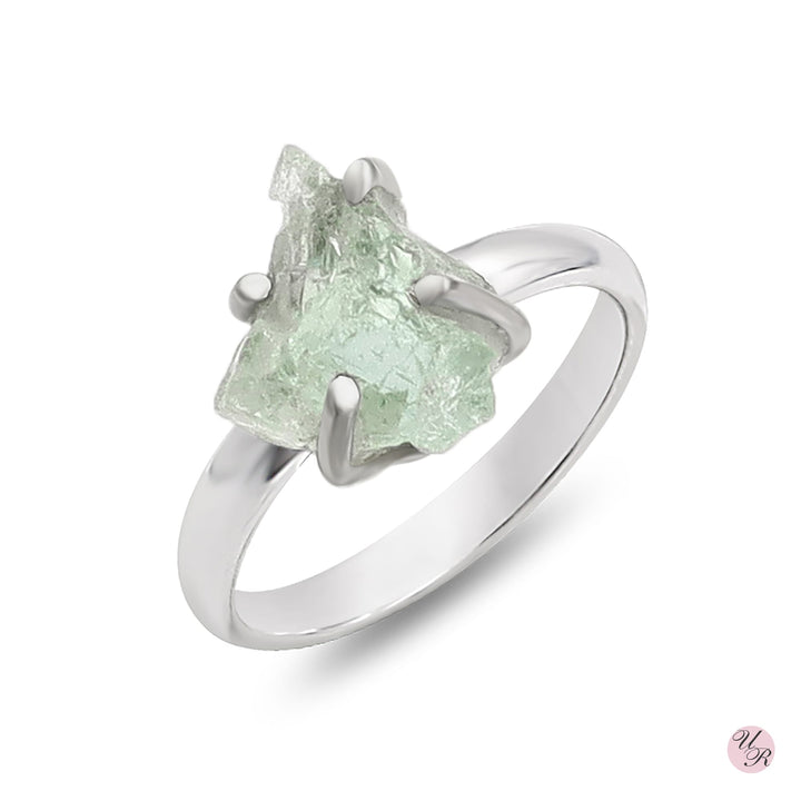 Aquamarine Rough Ring