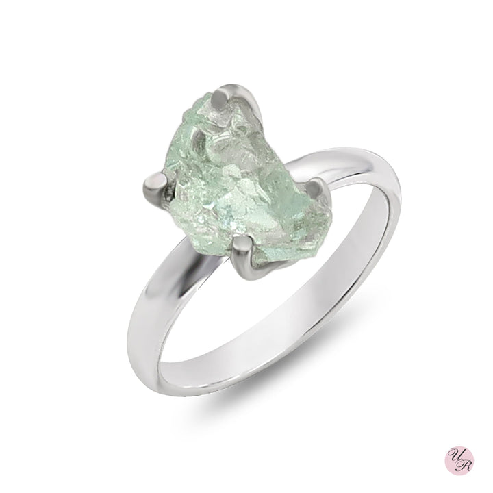 Aquamarine Rough Ring