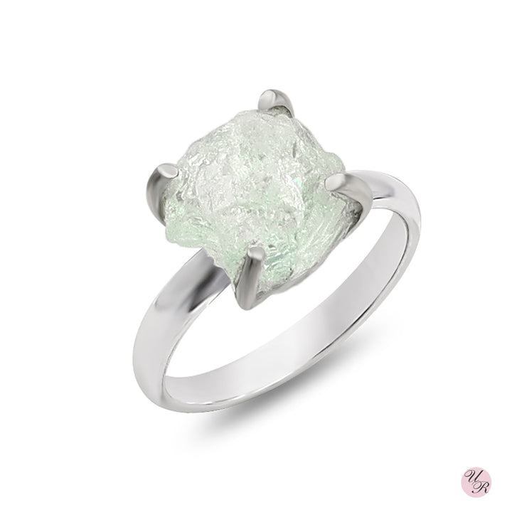 Aquamarine Rough Ring