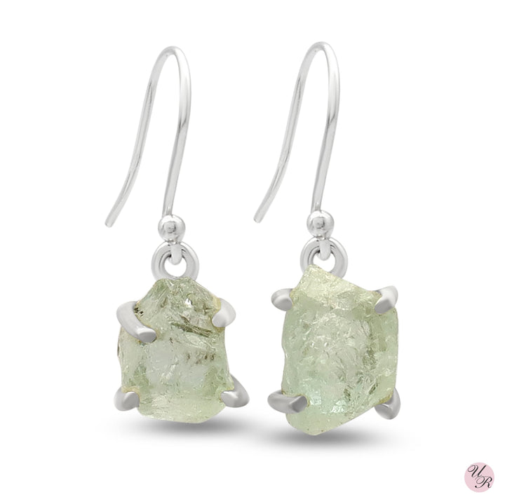 Aquamarine Rough Earring