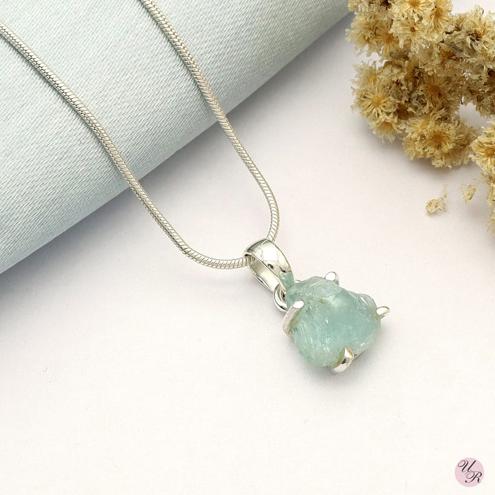 Aquamarine Rough Pendant