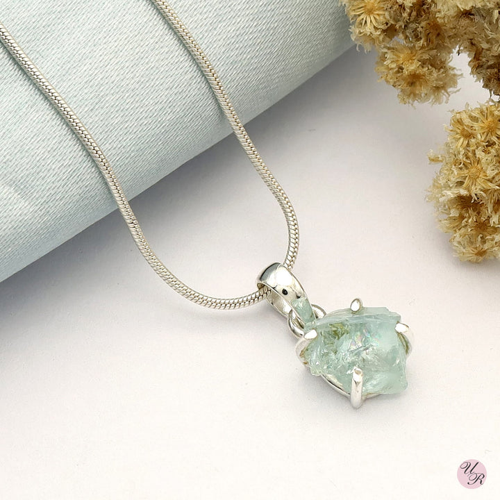 Aquamarine Rough Pendant