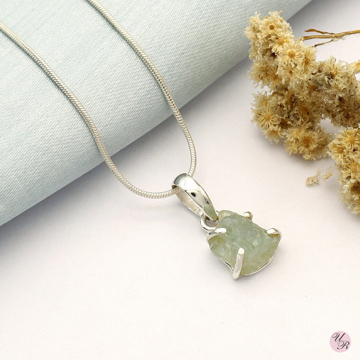 Aquamarine Rough Pendant