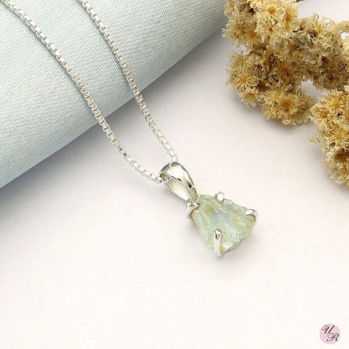 Aquamarine Rough Pendant