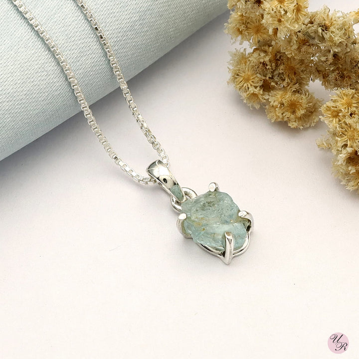 Aquamarine Rough Pendant