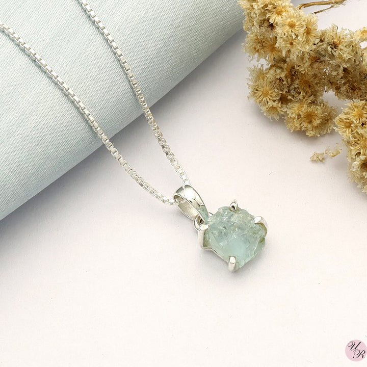 Aquamarine Rough Pendant 