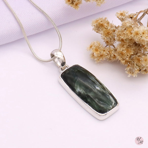 Seraphinite Pendant Without Chain