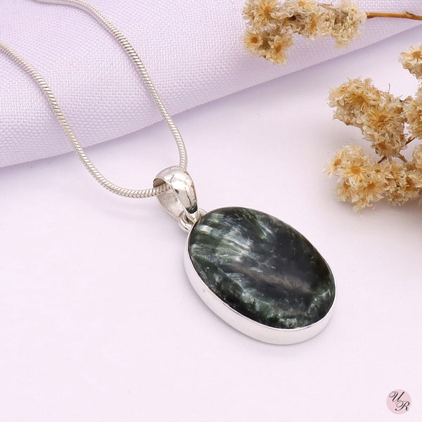 Seraphinite Pendant Without Chain