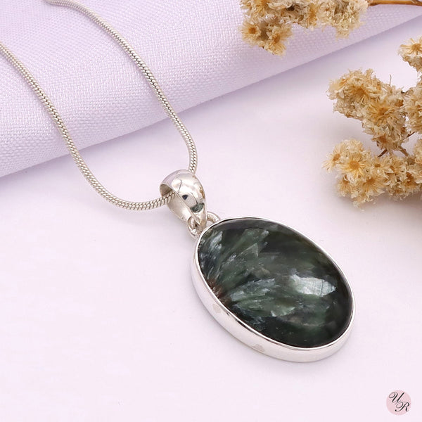 Seraphinite Pendant Without Chain