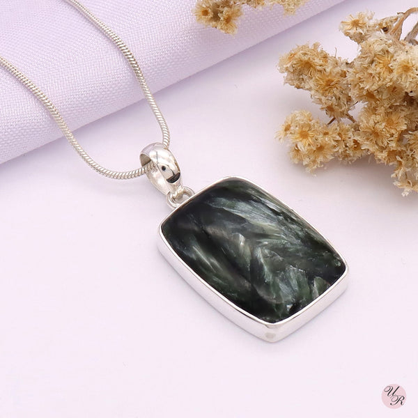 Seraphinite Pendant Without Chain