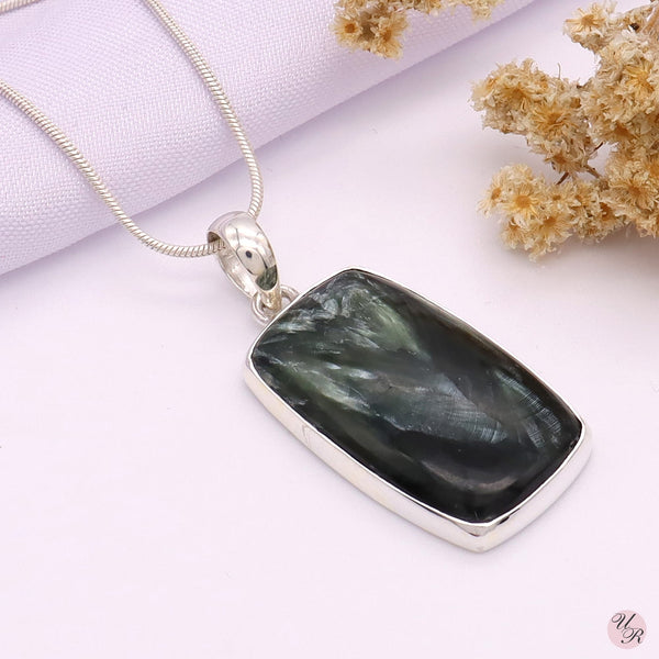 Seraphinite Pendant Without Chain