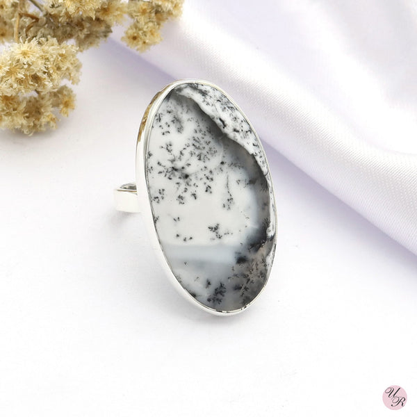 Dendritic Agate Ring (Adj.)