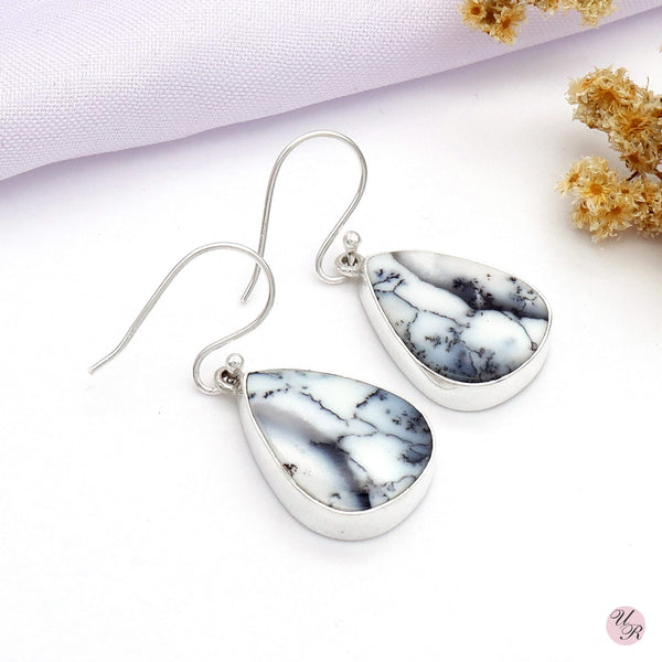 Dendritic Agate Earring