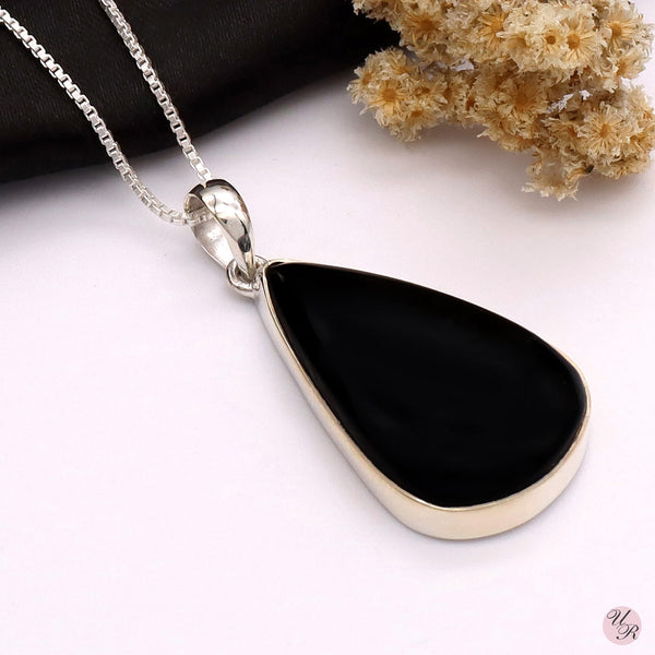 Black Onyx Pendant Without Chain