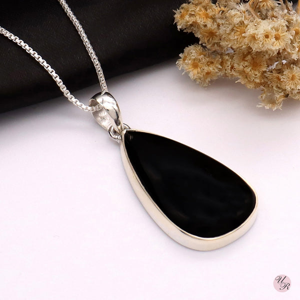 Black Onyx Pendant Without Chain