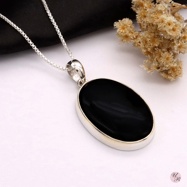 Black Onyx Pendant Without Chain