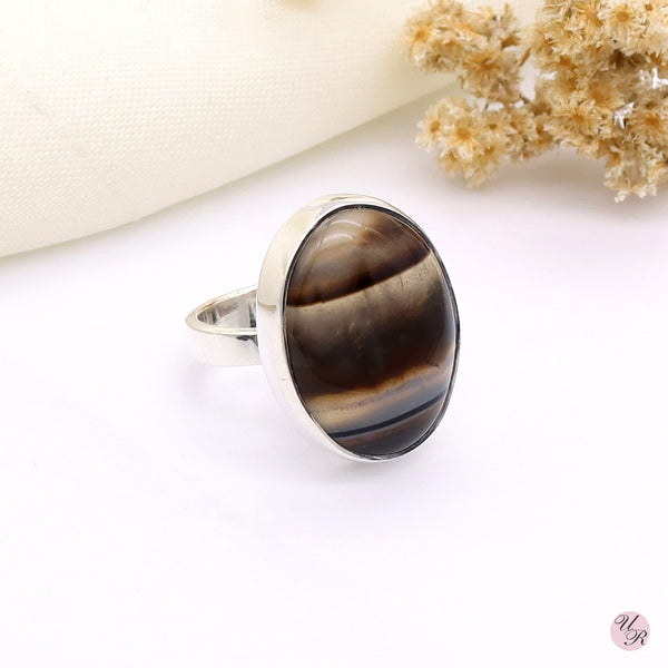 Banded Agate Ring