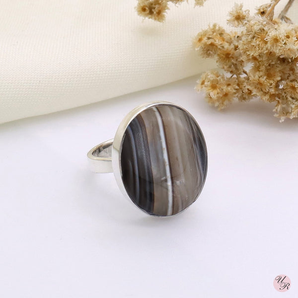 Banded Agate Ring