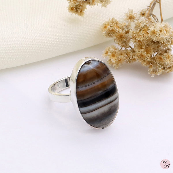 Banded Agate Ring