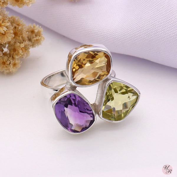 Multi Gemstone Ring