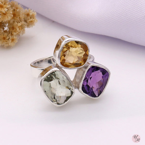 Multi Gemstone Ring