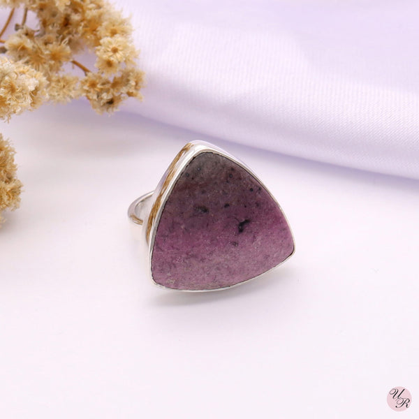 Cobalt Calcite Ring (Adj.)