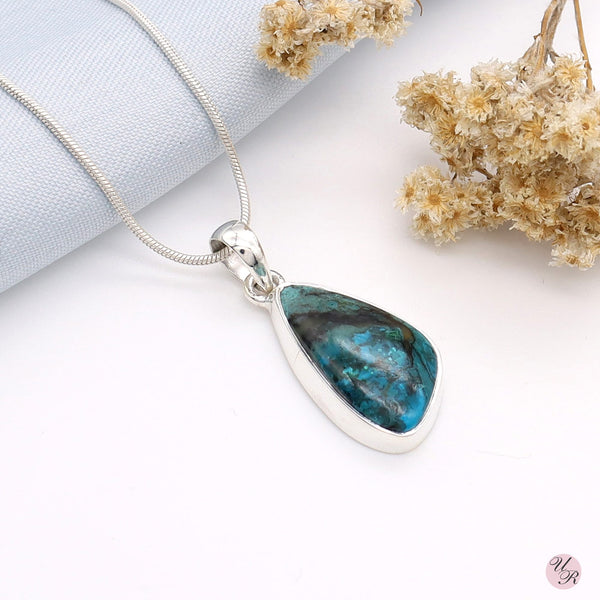 Chrysocolla Pendant Without Chain