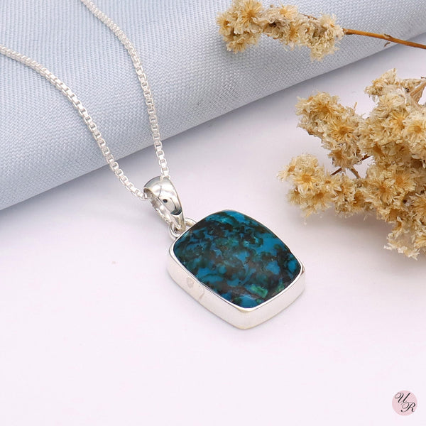 Chrysocolla Pendant Without Chain