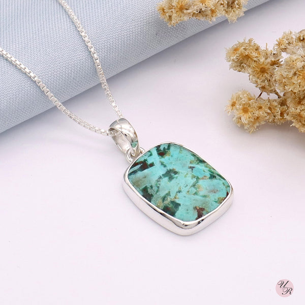 Chrysocolla Pendant Without Chain