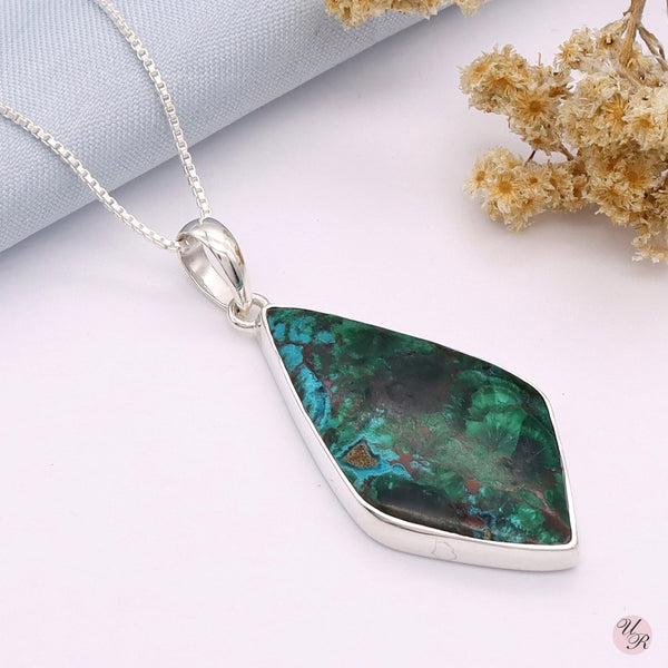 Chrysocolla Pendant Without Chain