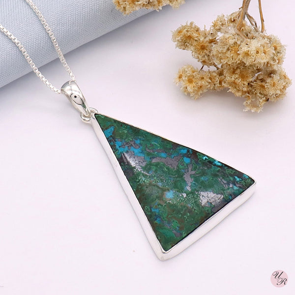 Chrysocolla Pendant Without Chain