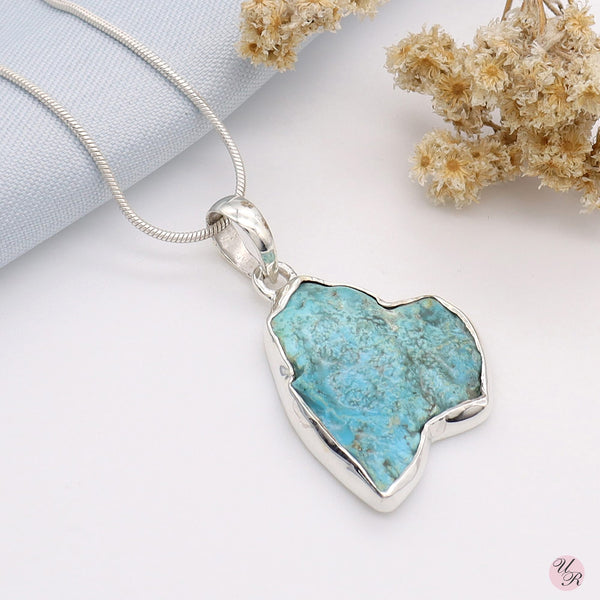 Turquoise Rough Pendant Without Chain