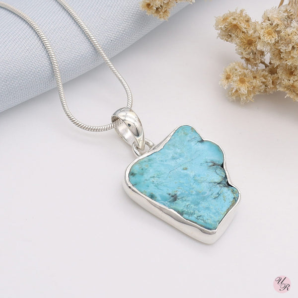 Turquoise Rough Pendant Without Chain