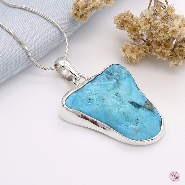 Turquoise Rough Pendant Without Chain