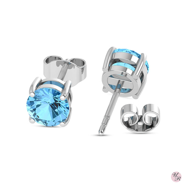 Blue Topaz Stud