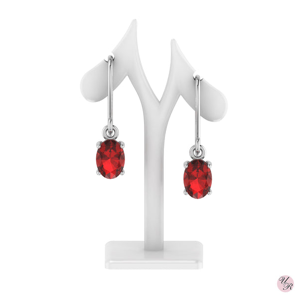 Garnet Earring