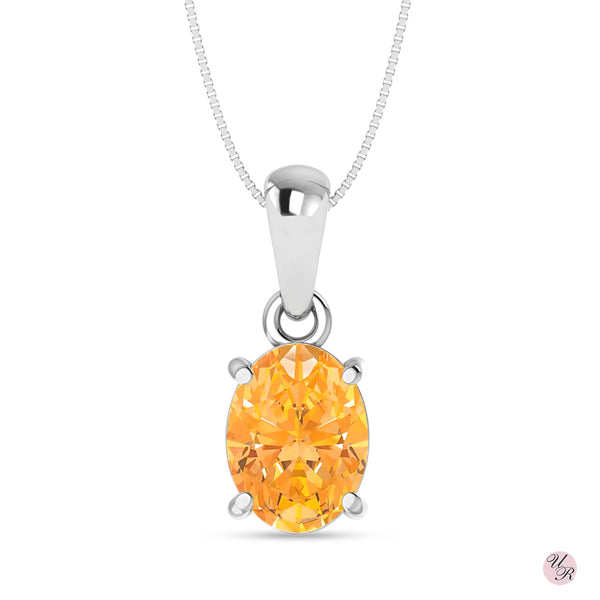 Citrine Pendant Without Chain (Sp)