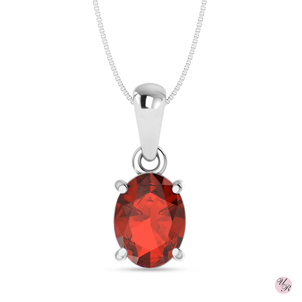 Garnet Pendant Without Chain (Sp)