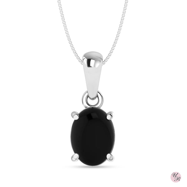 Black Onyx Pendant Without Chain (Sp)