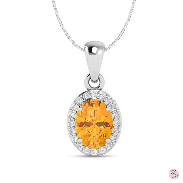 Citrine Pendant Without Chain (Sp)