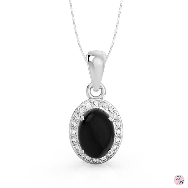 Black Onyx Pendant Without Chain (Sp)