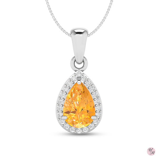 Citrine Pendant Without Chain (Sp)