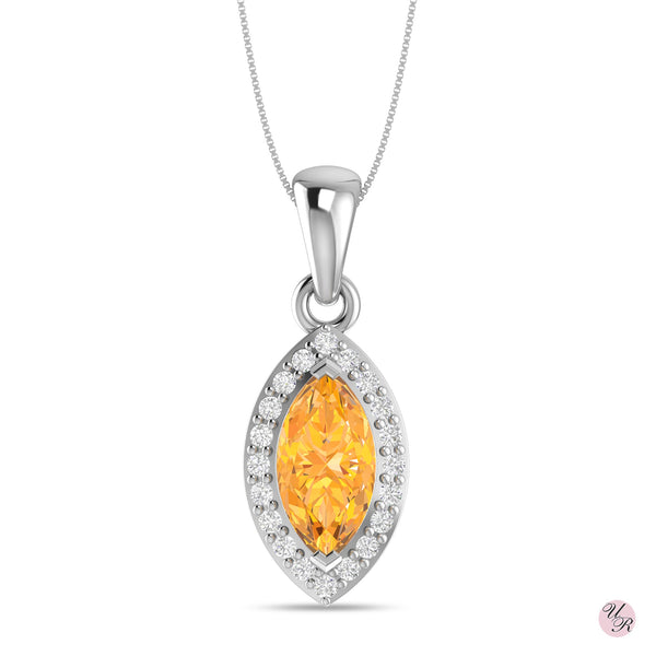 Citrine Pendant Without Chain (Sp)