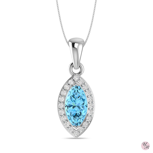 Blue Topaz Pendant (Sp)