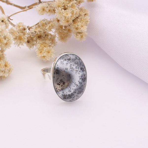 Dendritic Agate Ring